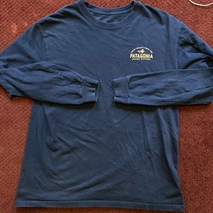 Patagonia “Angling Outfitters” Navy L/S - M